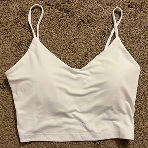White Tank Crop Top